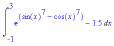 Int (f(x), x = -1..3)