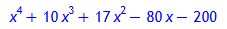 x^4+10*x^3+17*x^2-80*x-200