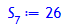 S[7] := 26