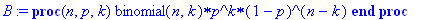 proc (n, p, k)