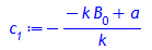_C1 = - (-B[0]*k + a)/k