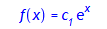 f(x) = _C1*exp(x)