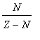 N/(Z-N)