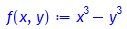 f(x,y) := x^3-y^3