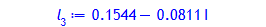 l[3] := .1544058929-.8111549413e-1*I