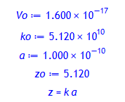 z = ka