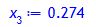 x[3] := .2738