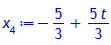 x[4] := -5/3+5/3*t