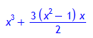 x^3 + 3*(x^2-1)*x/2