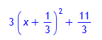 q := 3*(x+1/3)^2+11/3